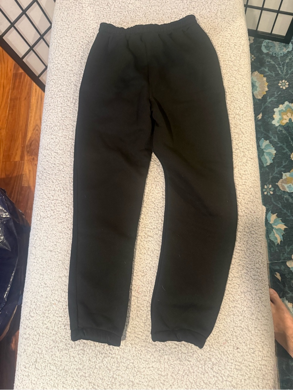 Kids Black One-Piece Jogger Pants